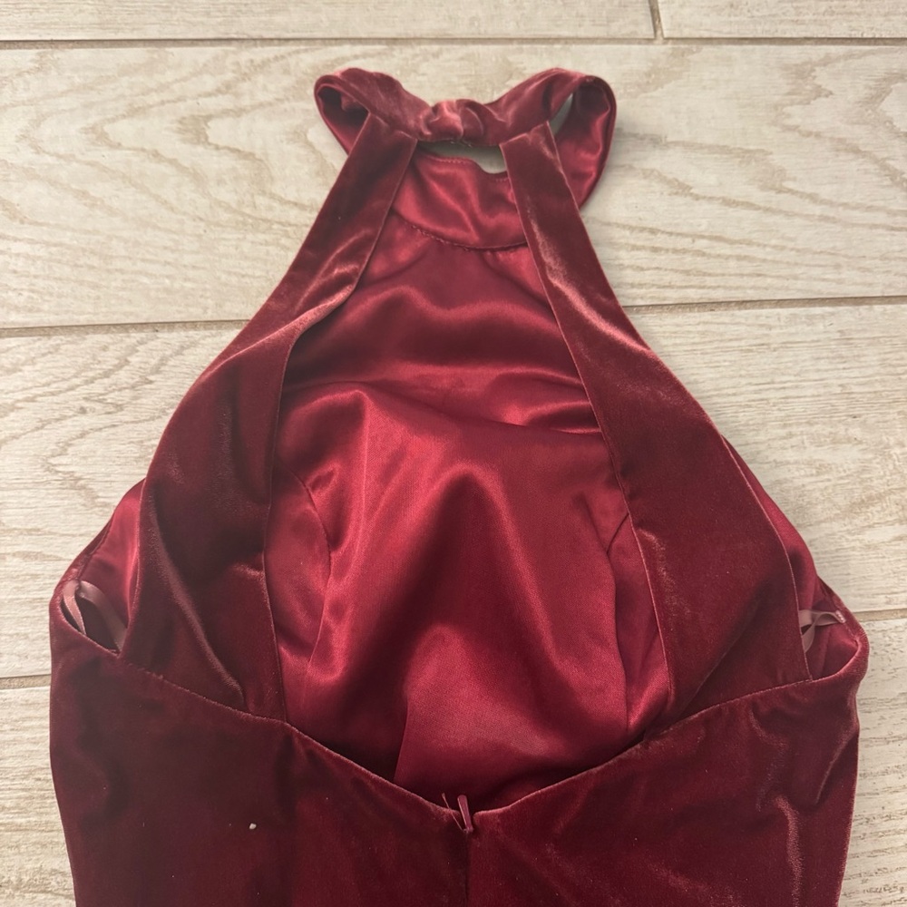 Revelry Women’s Bridesmaid Maxi Dress Tori Velvet Size 4 - Picture 3 of 7